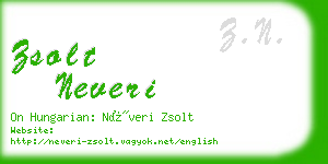 zsolt neveri business card